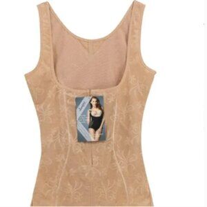 Floral Shaping Bodysuit/Beige/ - XLarge